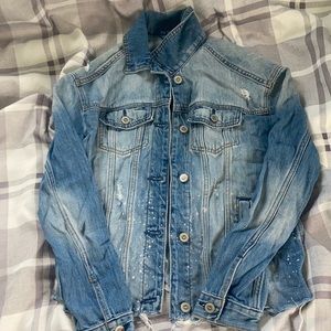Distressed Hollister Jean Jacket